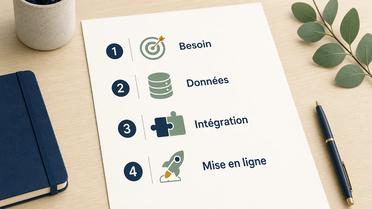 Checklist en quatre étapes pour lancer un projet IA
